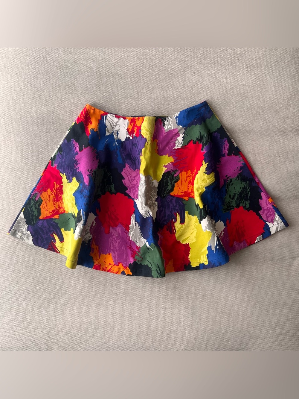 Kate Spade Saturday Abstract Multicolor Circle Skirt Mini Length Women’s Size 00